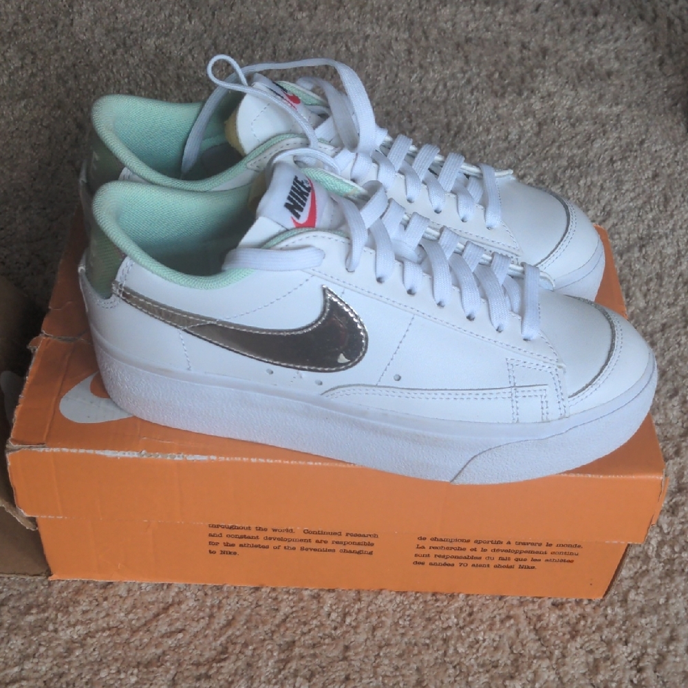 Worn Twice! Like New/EUC Nike Blazer Low Platform Sneakers
